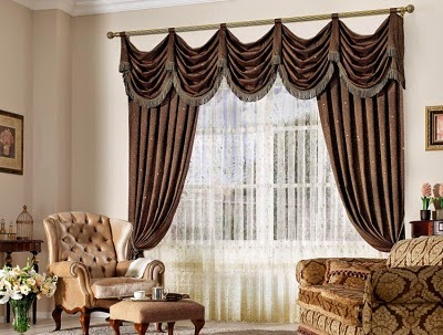 curtains design for living room, Luxurious drapes