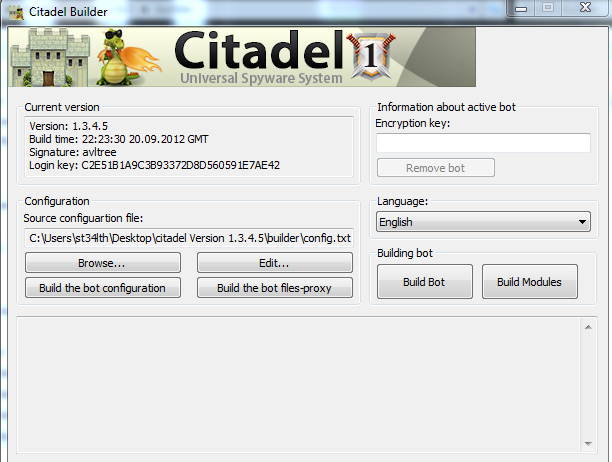 Welcome : Citadel Botnet Installation