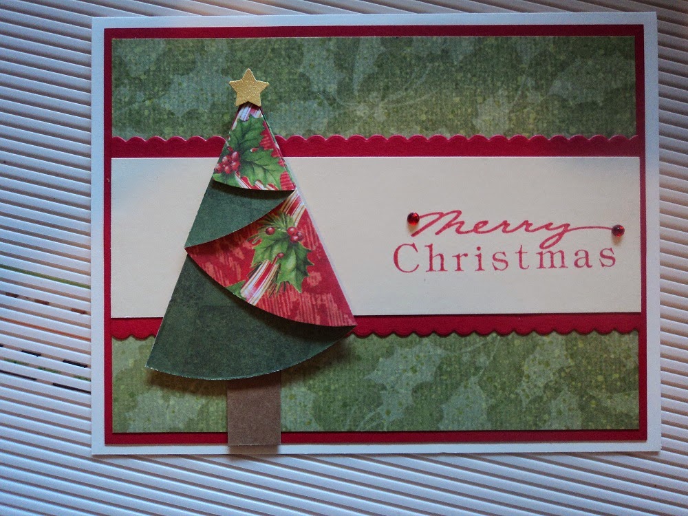 Card Corner by Candee: Folded Tree Christmas Card
