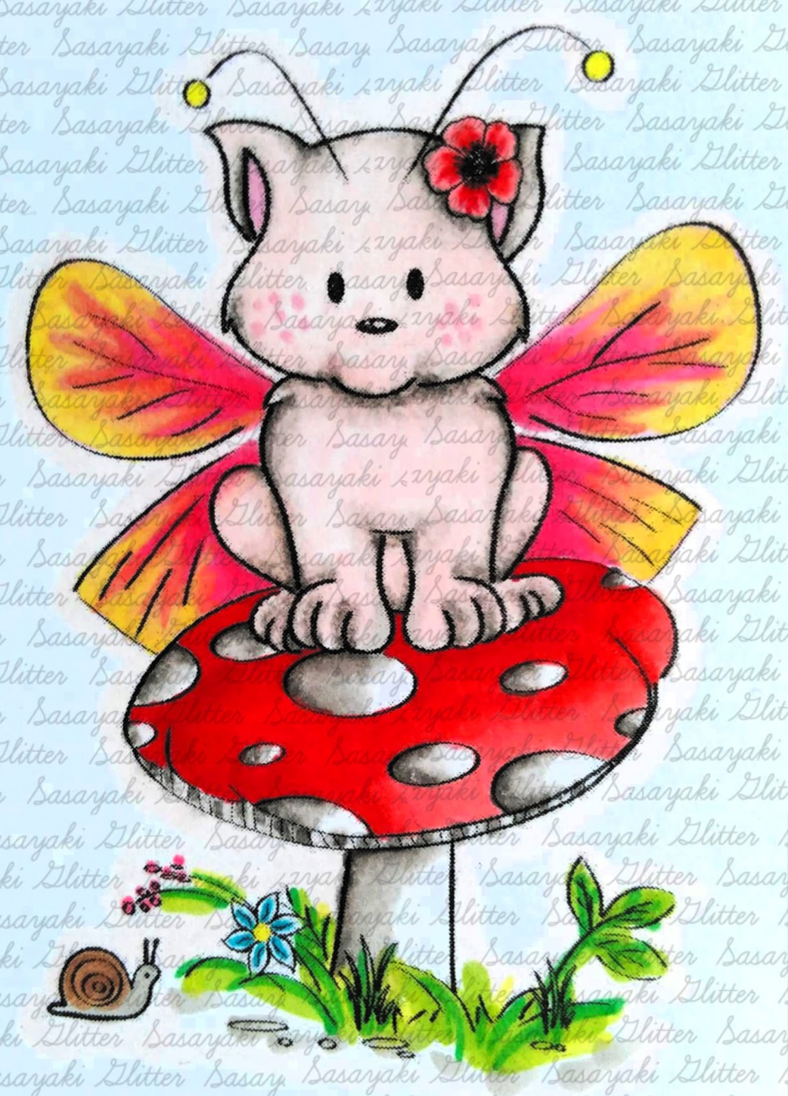 Sasayaki Glitter Stamps By Naz Challenge Blog Sasayaki Glitter