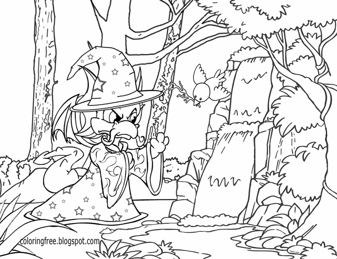 magical creatures coloring pages - photo #35