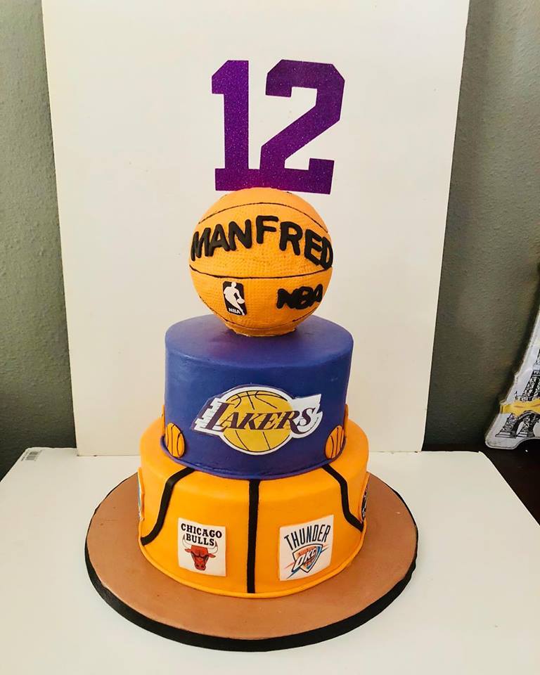 Izah's Kitchen BasketBall themed cake, Halal cakes Singapore