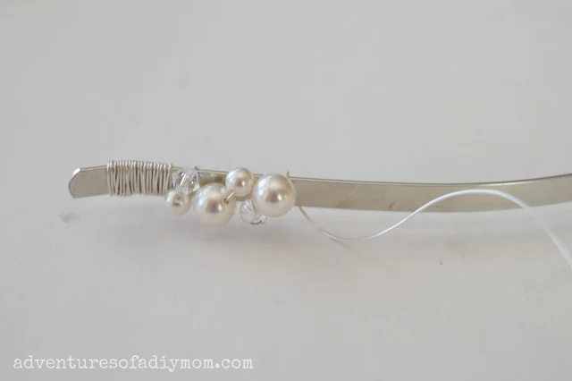How to Make a Pearl and Crystal Headband