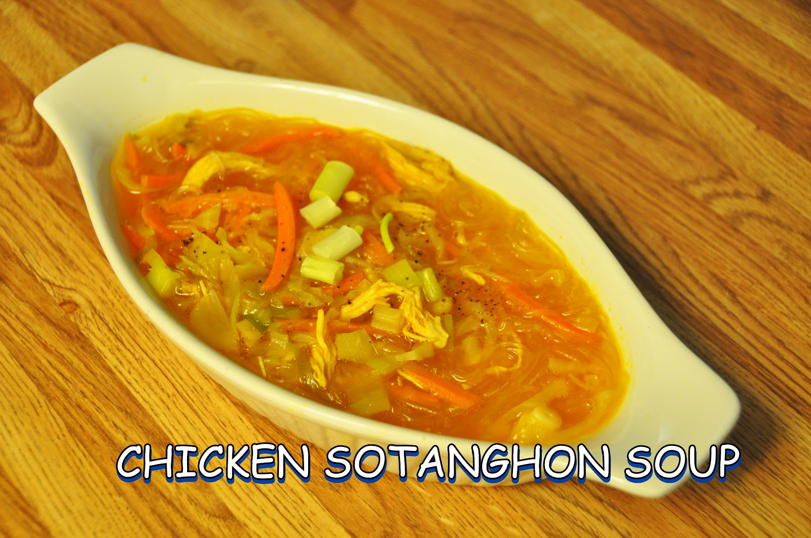 PINOY HAPAGKAINAN Chicken Sotanghon Soup