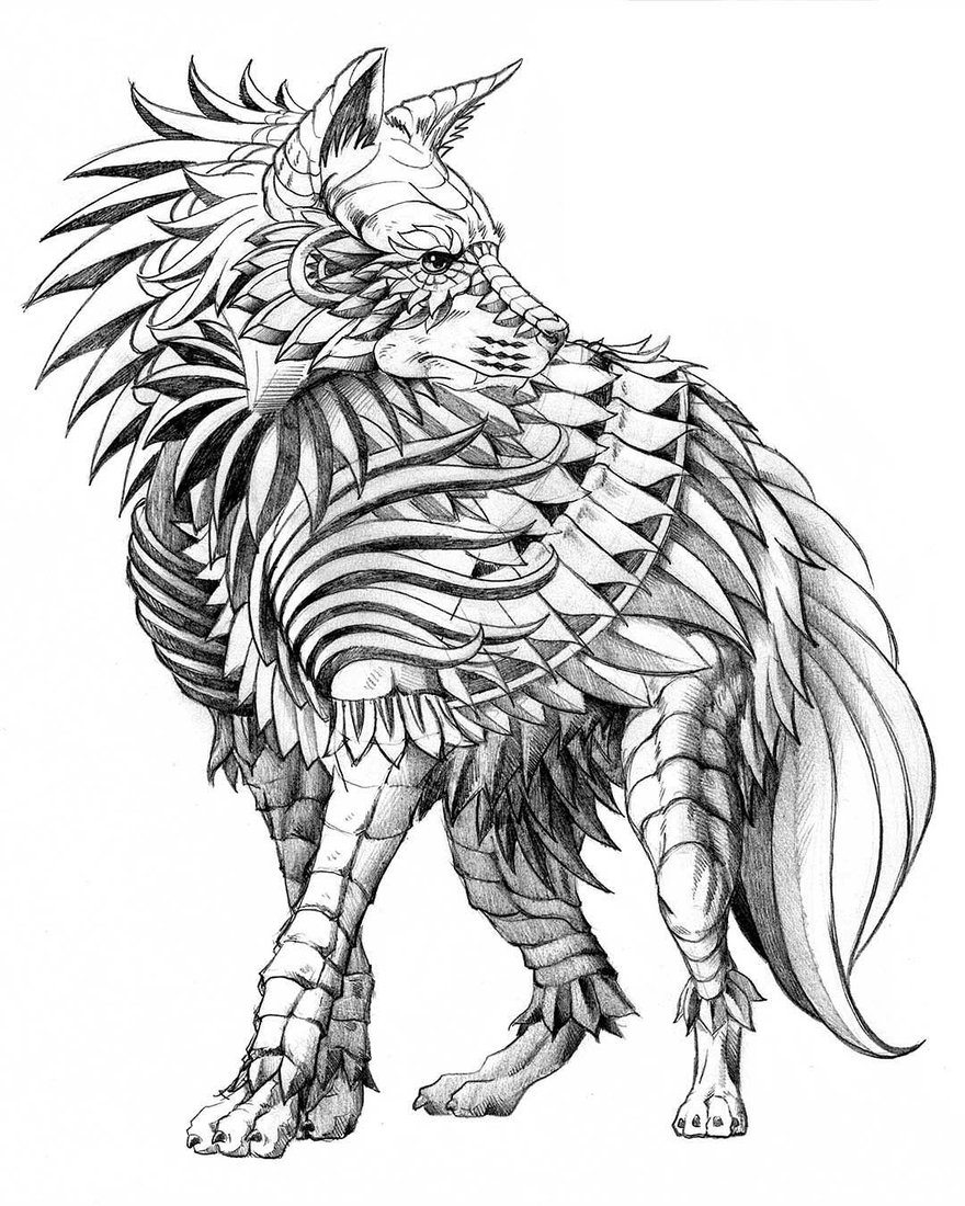 Geometric Drawing Animals