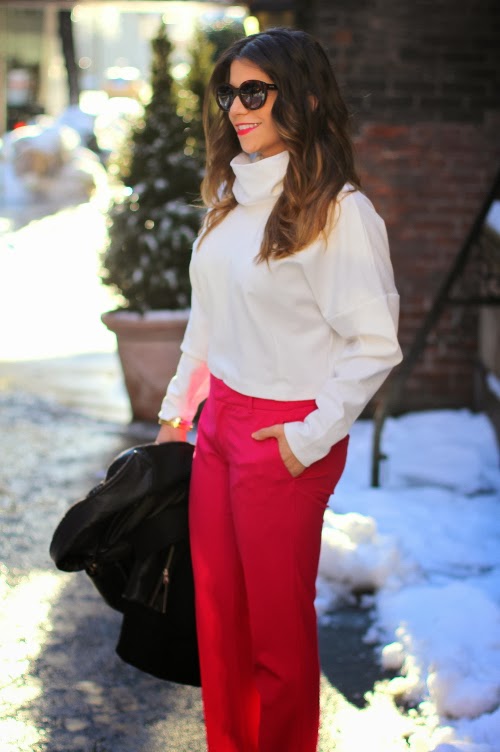 The Corporate Catwalk by Olivia : Wearing Crop Top & Pink Trousers on ...