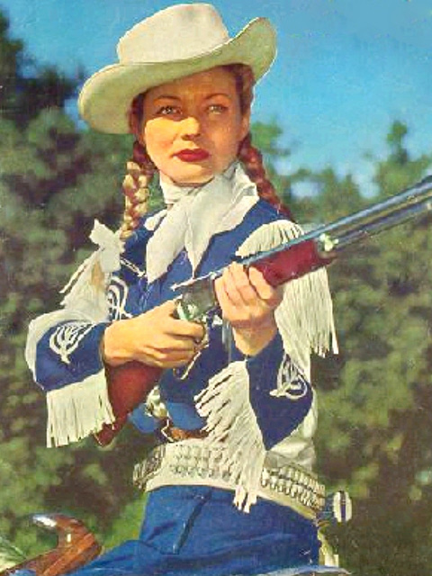Iverson Movie Ranch: Annie Oakley shoots up the Iverson Ranch