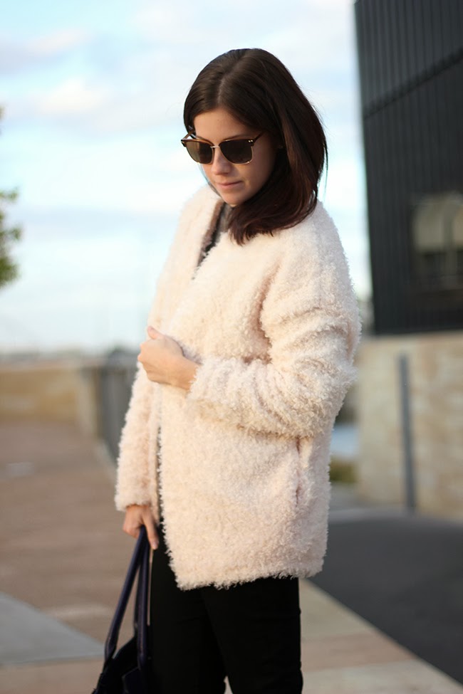 The Brunette One: My Style: Pink Teddy Sweater