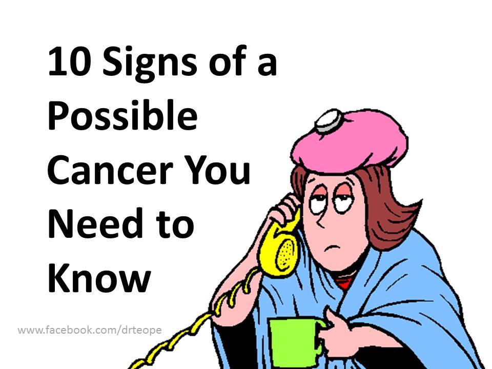to Judith's Blog 10 Signs of a Possible Cancer You Need to Know