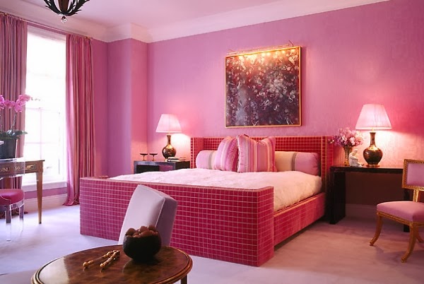 warna cat untuk dinding kamar tidur violet