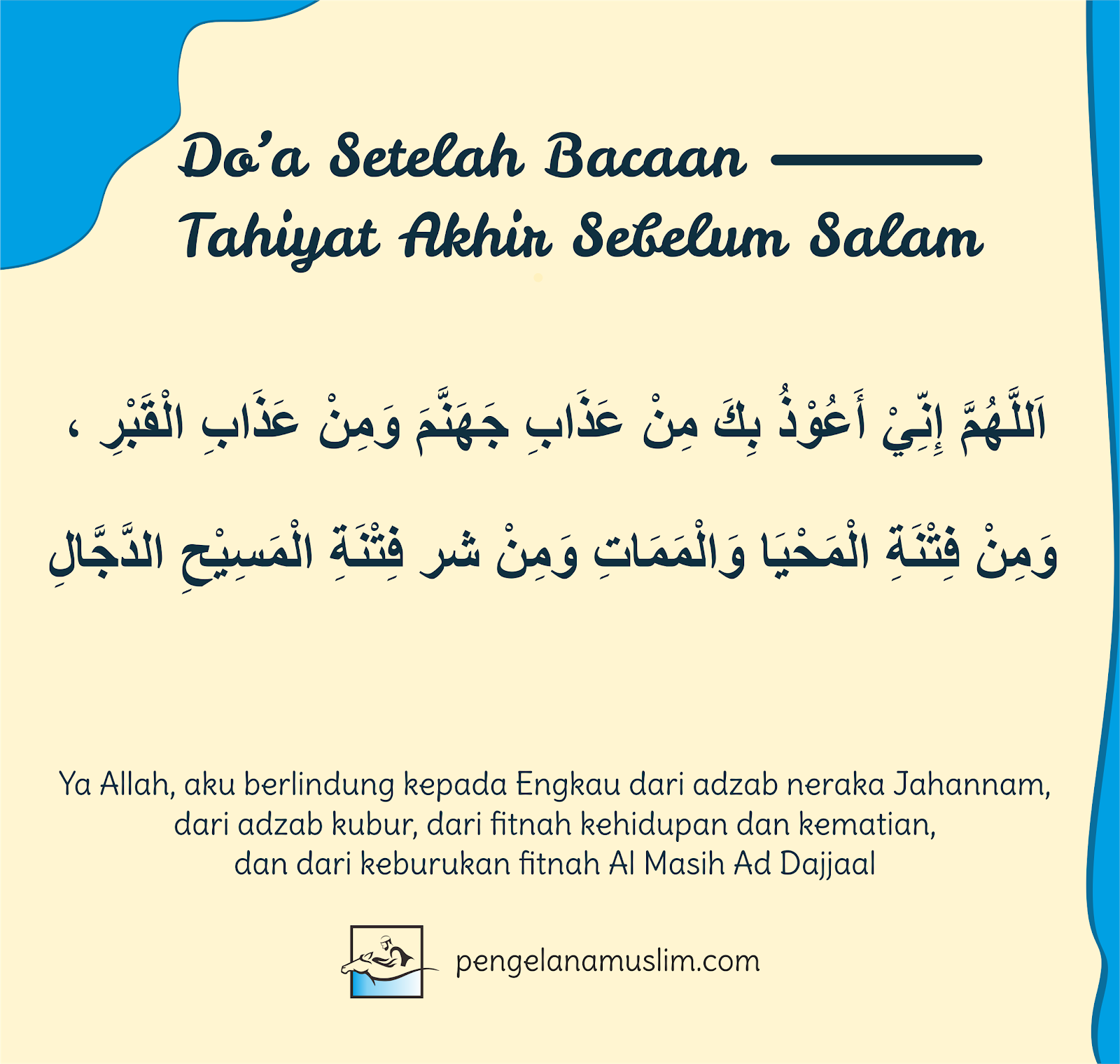 Doa Selepas Tahiyat Akhir Sebelum Salam Dalam Solat Kutipan Agama | My