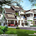 5 bedroom mix rood Kerala contemporary home