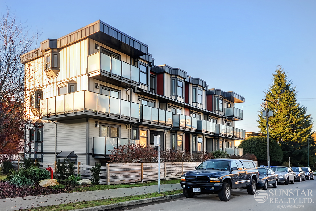 Vancouver Condos, Houses For Rent by Sunstar Realty Ltd. Fairview 2 Bed 1.5 Bath 2 Level