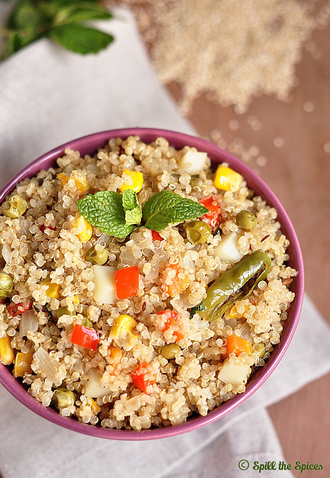 Quinoa Vegetable Pulao Spill the Spices