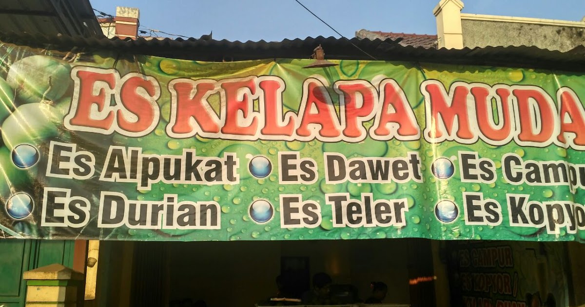 Contoh Gambar Spanduk Es Kelapa Muda desain banner kekinian