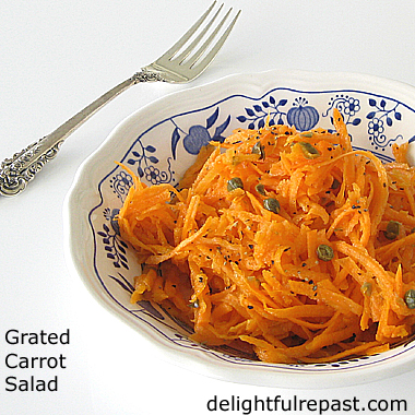 Grated Carrot Salad - Salade de Carottes Rapees - French Bistro Classic My Way / www.delightfulrepast.com