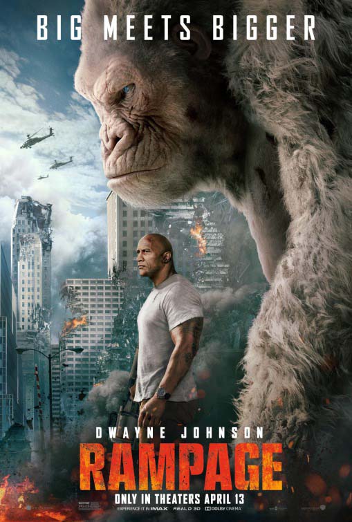 Sinopsis Film Rampage 2018 - Pertarungan Dwayne Johnson Dengan Para