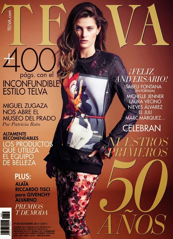 Smartologie: Isabeli Fontana for Telva Spain November 2013 - Cover