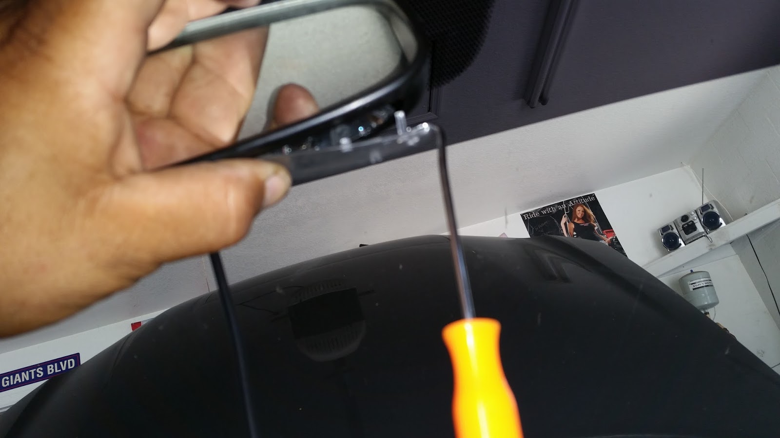 Corolla DIY DIY Replacing Rear View Mirror Bulb to LED on a 9th gen