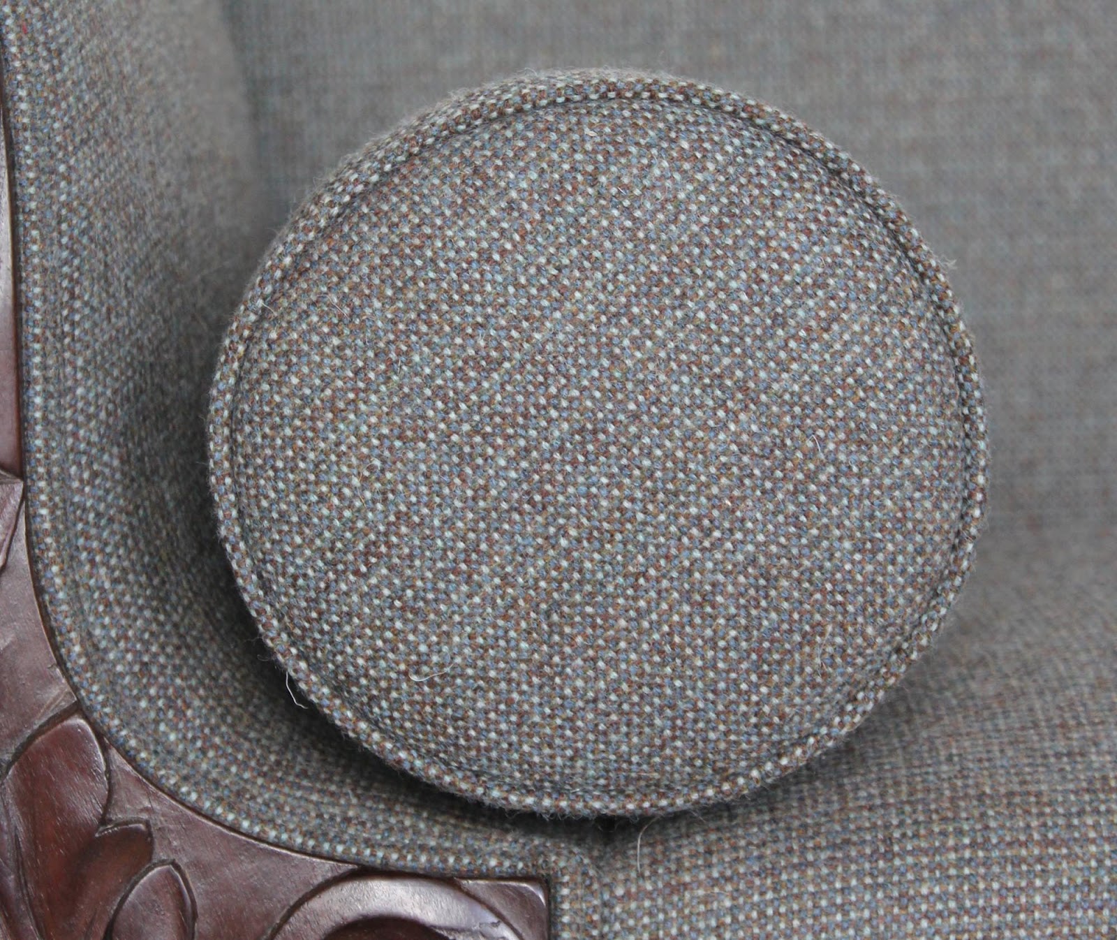 Mick Sheridan Upholstery Regency sofa upholstered in Welsh wool