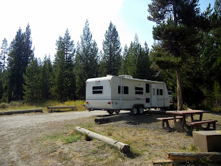 Free dry camping off of Grassy Lake Road while visiting Yellowstone National Park and Grand Teton National Park