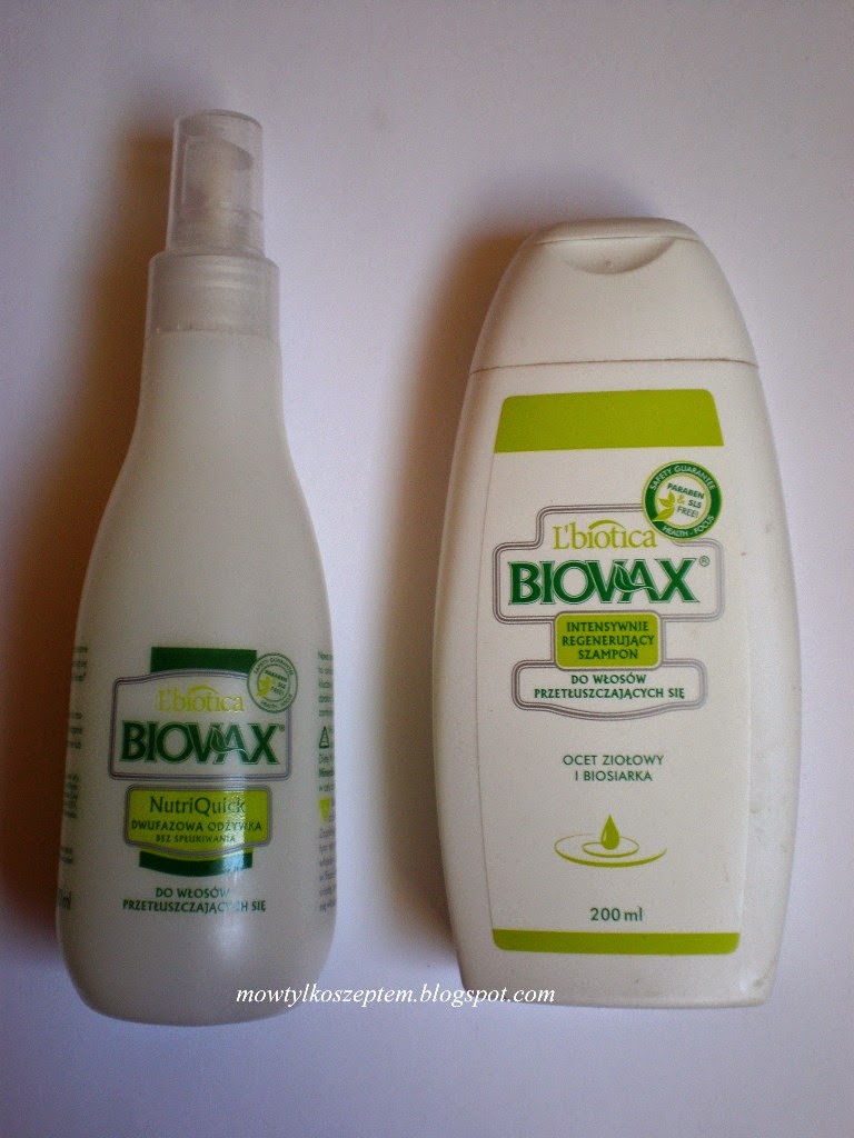 L`Biotica Biovax, duet do włosów przetłuszczających się 