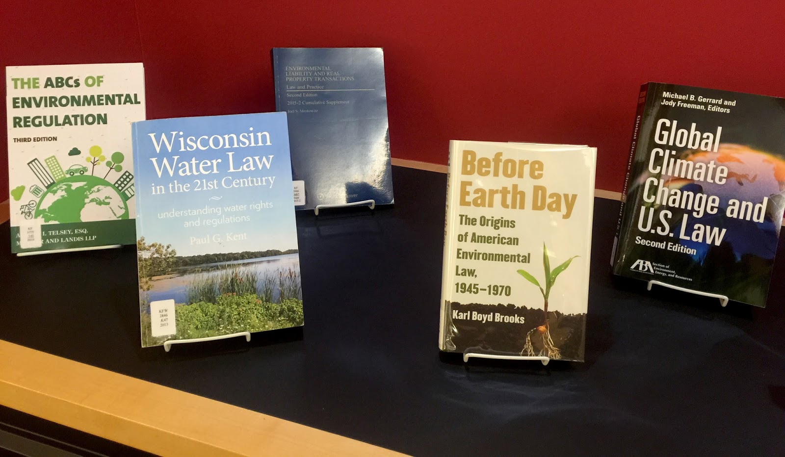 Library Highlights Environmental Law Books on Display