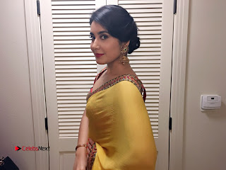 Actress Raashi Khanna Latest Pictures in Yellow Saree  0018