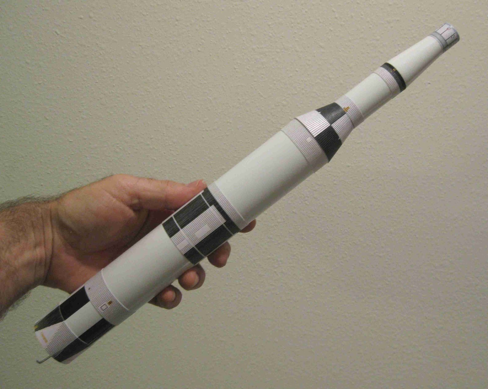 Model Rocket Building Dr. Zooch Saturn V Build Step 5 Wraps Part 2