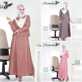 Koleksi Setelan terbaru baju muslim modern Rannalia RNA 20