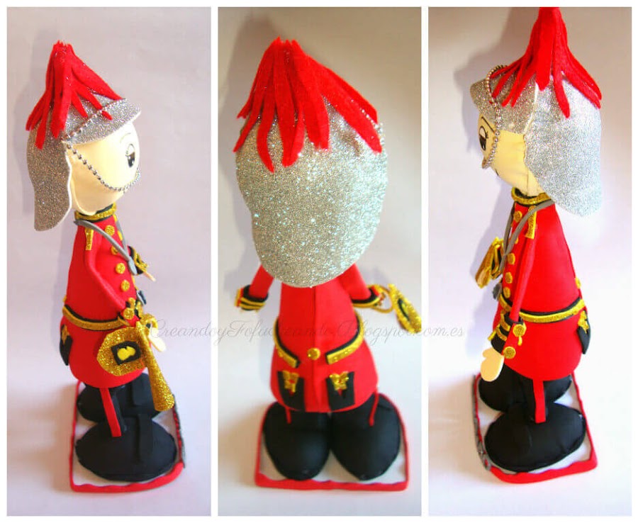 Perfiles del fofucho banda de música,izquierdo,de espaldasy perfil derecho