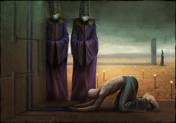 As sombrias e surreais ilustrações com toques de terror de Daniil Kozlovsky Daniil Kozlovsky artstation ilustrações fantasia arte conceitual terror surreal sombrio infernal