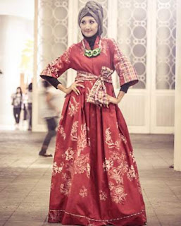 Model Baju Batik Gamis Model Baju Batik Wanita Muslimah