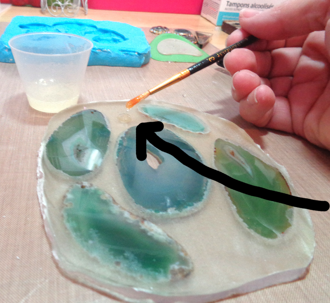 I LOVE RESIN Huge Agate Slice Jewelry How To Get The look With Resin