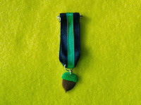 Medalla Bellota Foto de la medalla bellota hecha de fimo con la que se condecoró al gran Jose María