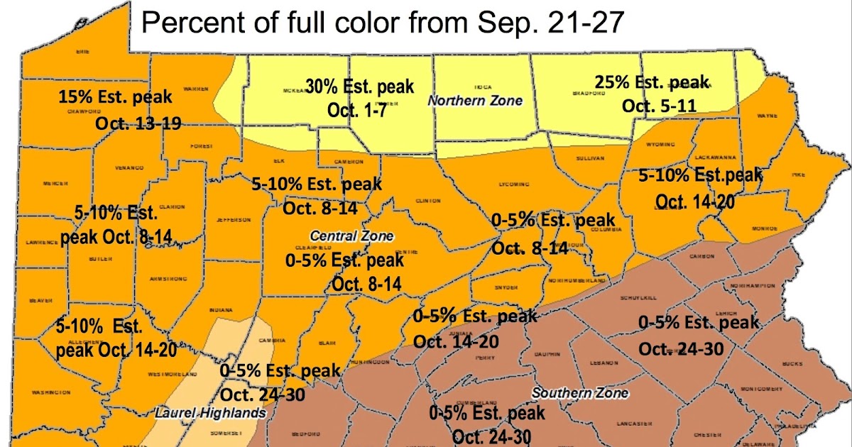 PA Environment Digest Blog DCNR Issues First Fall Foliage Report Some