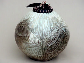 Ed Gray - Smoke Fired Pot with Dragonfly