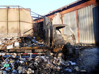 (ФОТО)В Сухом Логу 27 ноября сгорел грузовой автомобиль марки SG108DA
