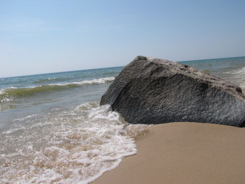 rock on beach