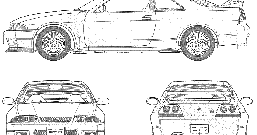 Featured image of post How To Draw A Nissan Skyline R33 This time i m drawing a nissan skyline r34 gtr