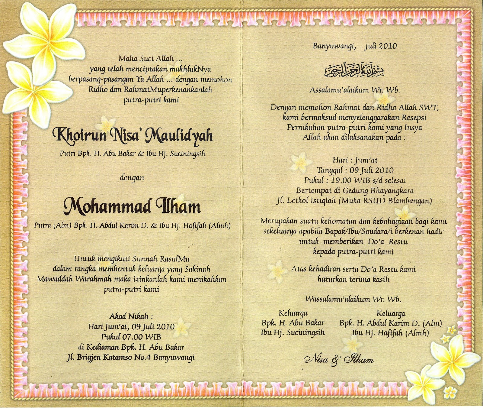undangan akad nikah - wood scribd indo
