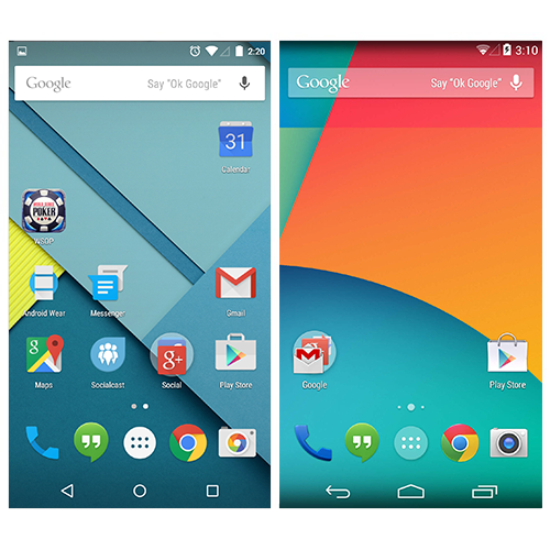 Googleoid: Android 5 Lollipop VS Android 4.4 Kitkat Comparison - Do ...