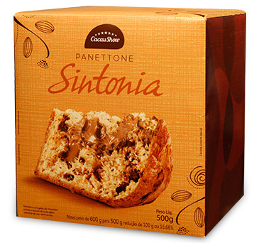Panettone tradicional recheio creme castanha de caju e canela Cacau Show Natal 2016 Cacau Show Natal 2016 panettone tradicional recheio creme castanha de caju e canela