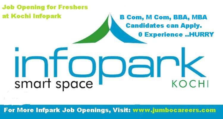 bcom mcom bba mba freshers jobs at infopark kochi latest openings jobs with mba