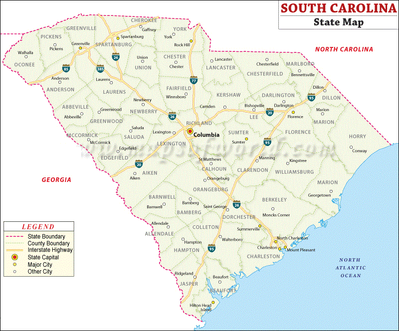carolina state united states map map of usa carolina state united states map map of usa