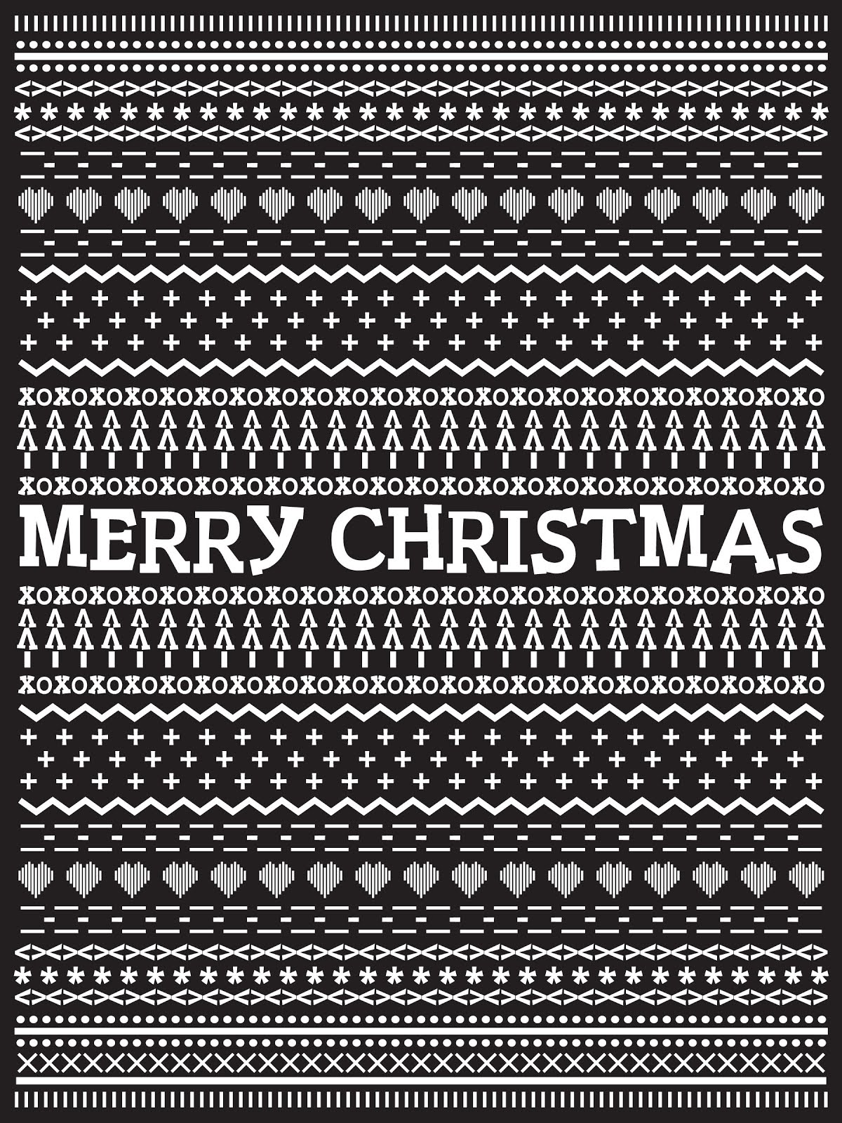Fontaholic: FREEBIE FRIDAY: Ugly Sweater Typography Printable