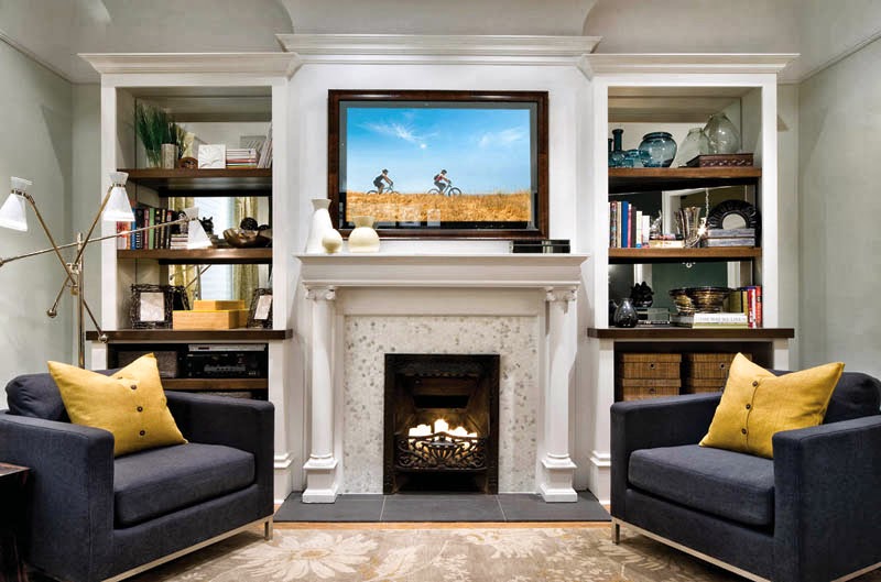 Dwellings By DeVore: tips for hanging the TV above the fireplace