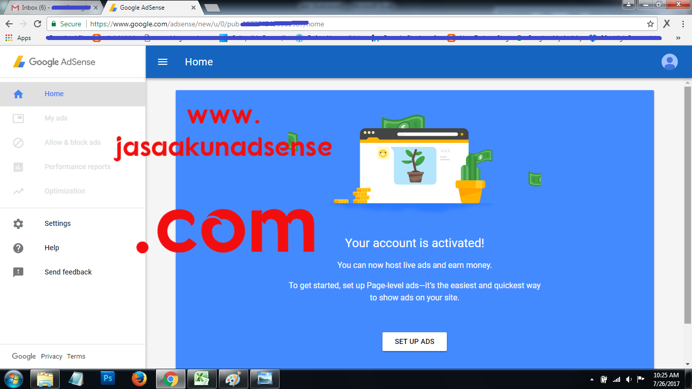 Jasa Pembuatan Akun Adsense Hosted dan Non Hosted Murah ! http://www.programcara.com/2016/12/jasa-pembuatan-akun-adsense-hosted-dan.html