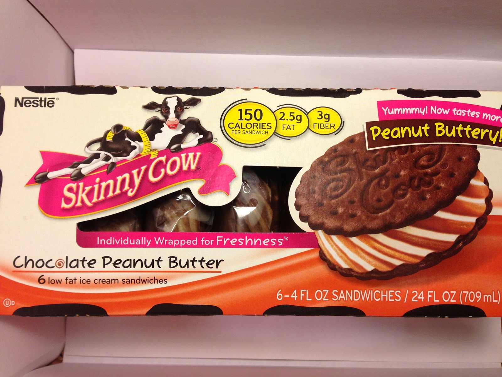 Crazy Food Dude: Review: Skinny Cow Chocolate Peanut ...