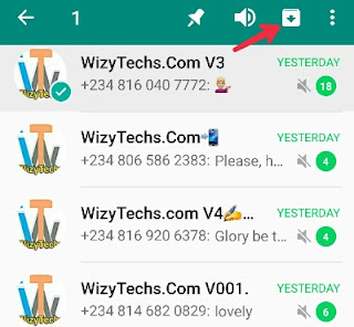 How to hide chat on whatsapp